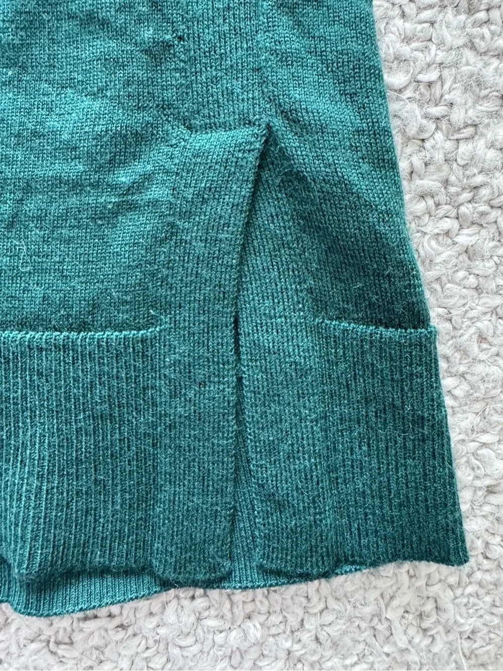 Banana Republic Emerald/Teal Merino Crewneck Sweater